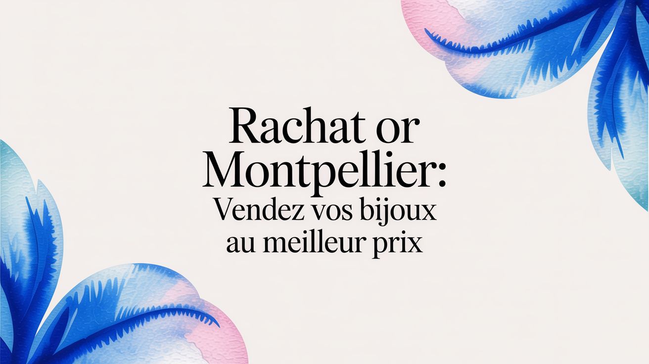 Rachat Or Montpellier: Vendez Vos Bijoux au Meilleur Prix