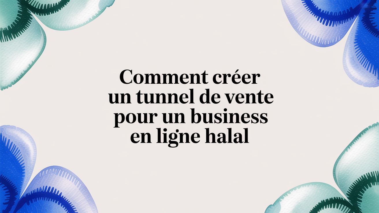 Comment créer un tunnel de vente pour un business en ligne halal