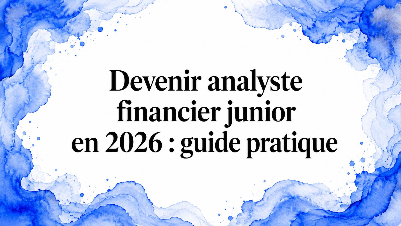 Devenir analyste financier junior en 2026 : guide pratique
