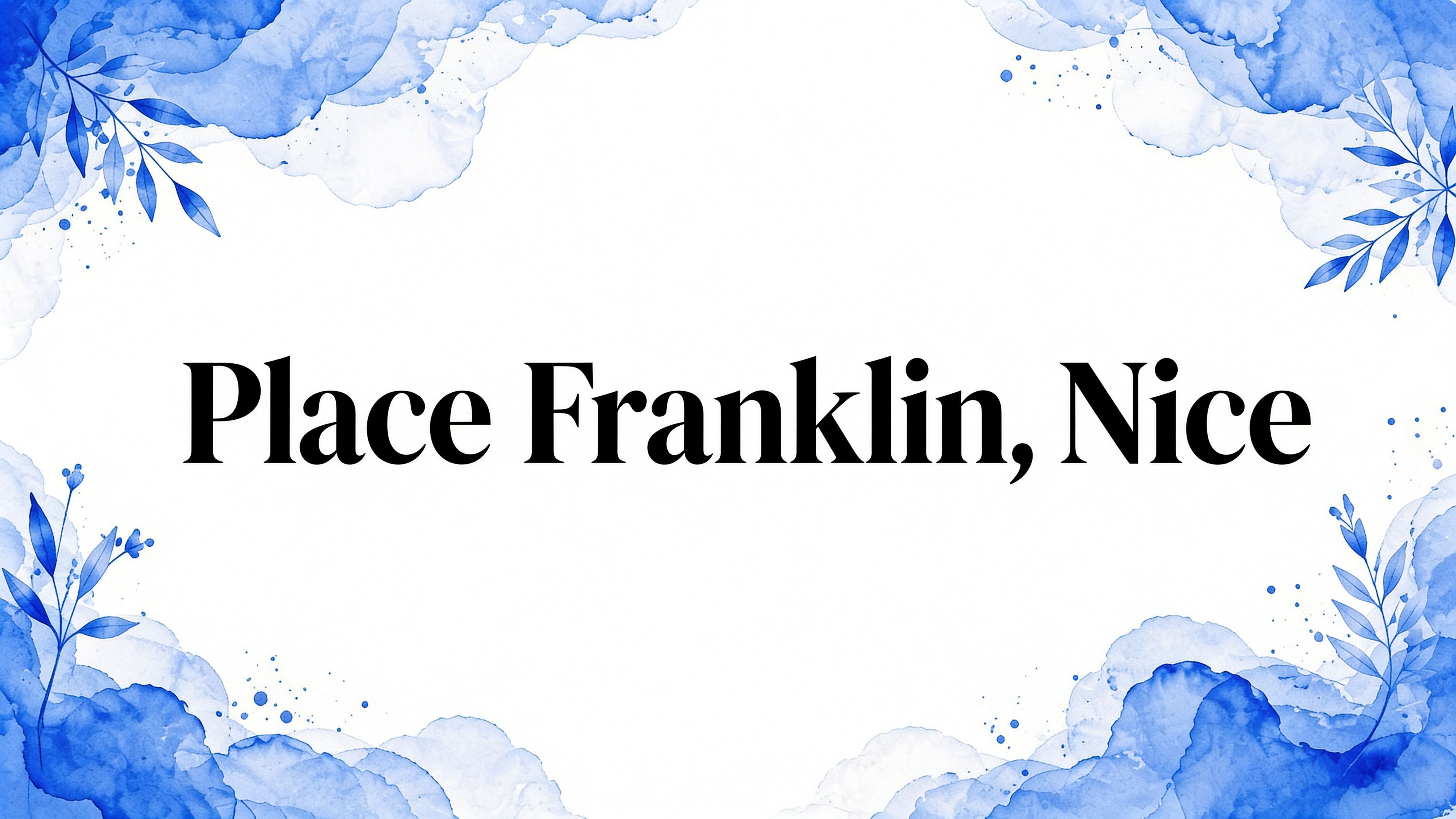 Place franklin nice